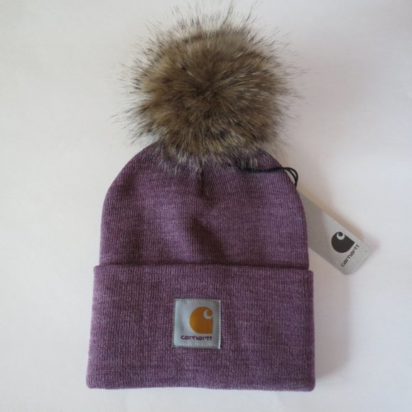Carhartt Beanie with Handmade in USA Pom Cap main image 4